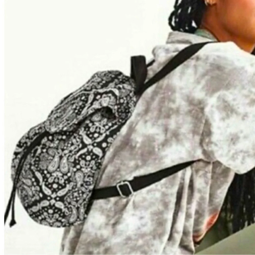 Pink Victoria’s Secret black and white paisley mini backpack. ❗️New with tags ❗️